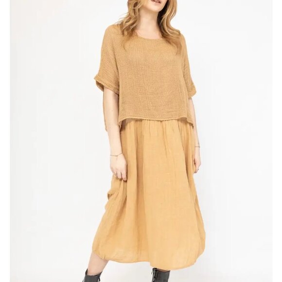 Raw Moda Italian Dress - 100% cotton One size - Dusty Pink - Picture 9 of 9